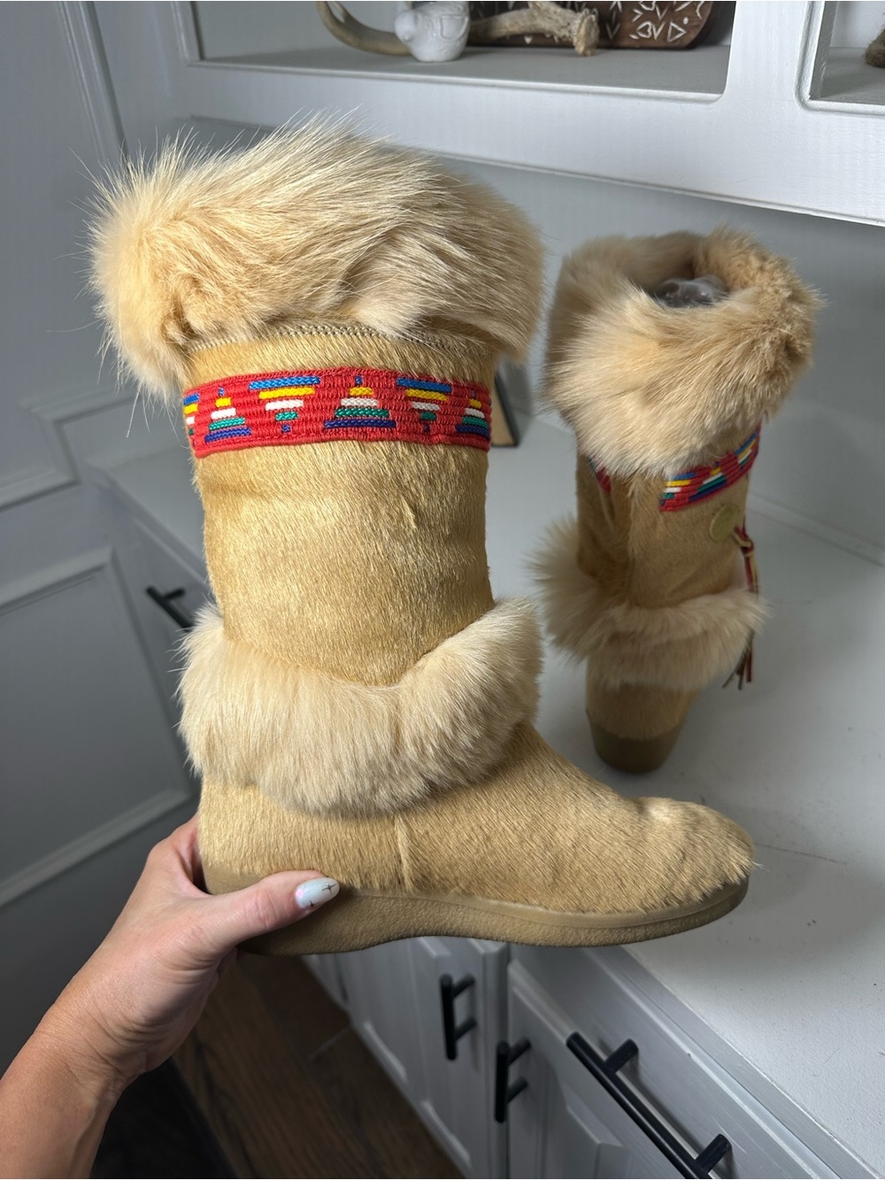 Vintage Tecnica Moon Boots Women US 8.5 EU39 Italian Apres Ski Shearling Rare - Picture 7 of 9